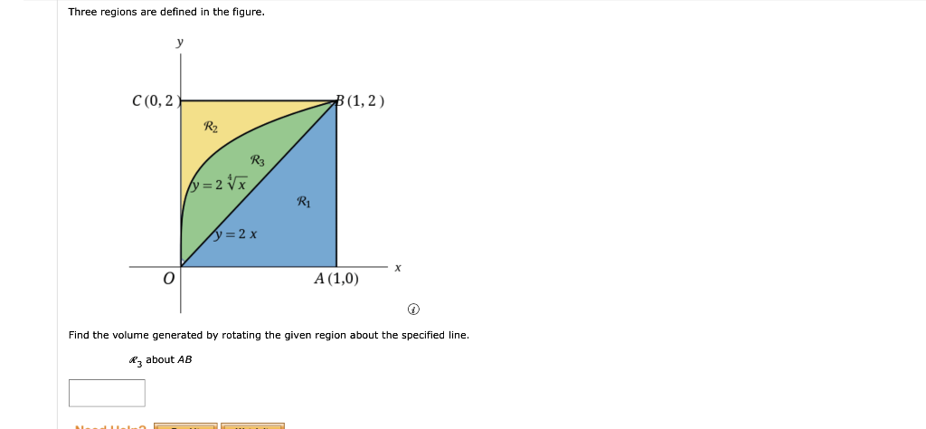 Solved Three Regions Are Defined In The Figure. Find The | Chegg.com