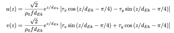 Solved Consider a surface Ekman layer in which the velocity | Chegg.com