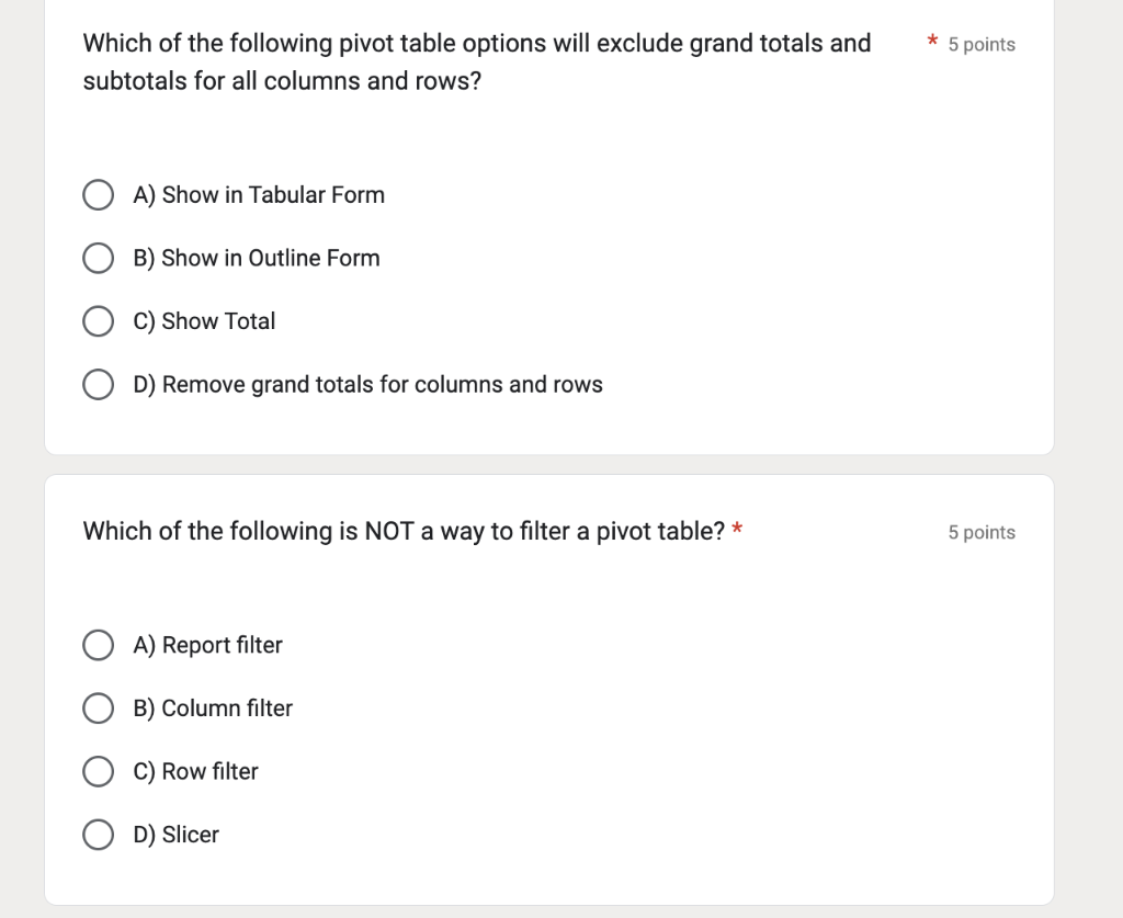 solved-which-of-the-following-pivot-table-options-will-chegg