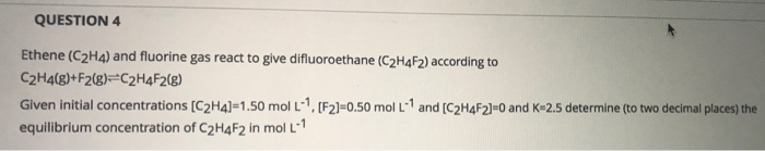 Solved QUESTION 3 For the reaction A+2B 20 determine the | Chegg.com