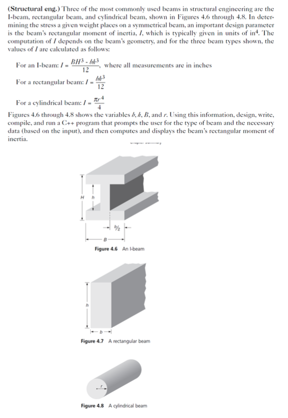 Solved (Structural eng.) Three of the most commonly used | Chegg.com