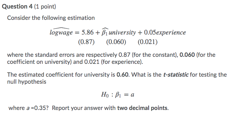 Solved Question 1 (1 point) Consider the following | Chegg.com