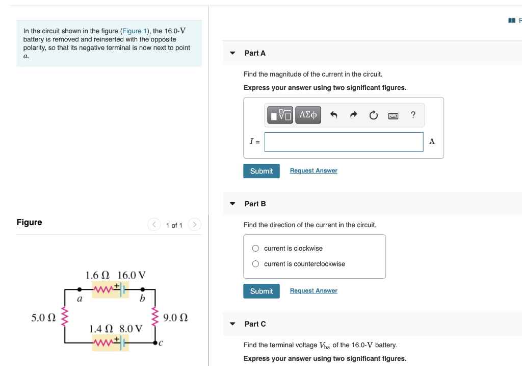 Solved IF In the circuit shown in the figure (Figure 1), the | Chegg.com