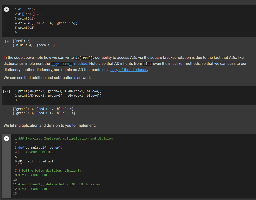 Solved 3 1 class AD (dict): 2 def _add_(self, other): 4 | | Chegg.com