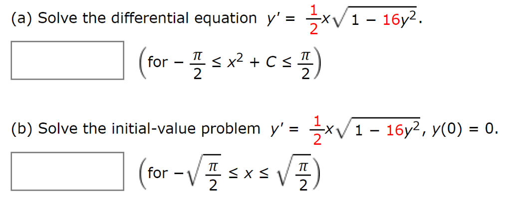 find the roots of the equation y 2 1 16 0