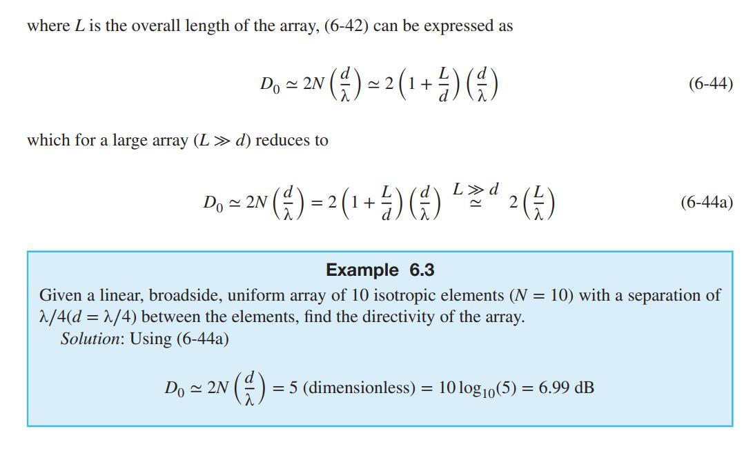 Solved 4) A 10 Element, Uniform, Broadside Array Of | Chegg.com