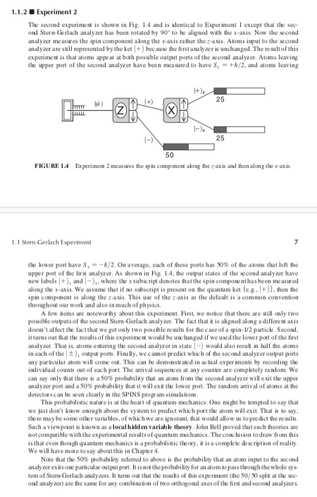Solved 1.1.2 Experiment 2 The second experimen is shown in | Chegg.com