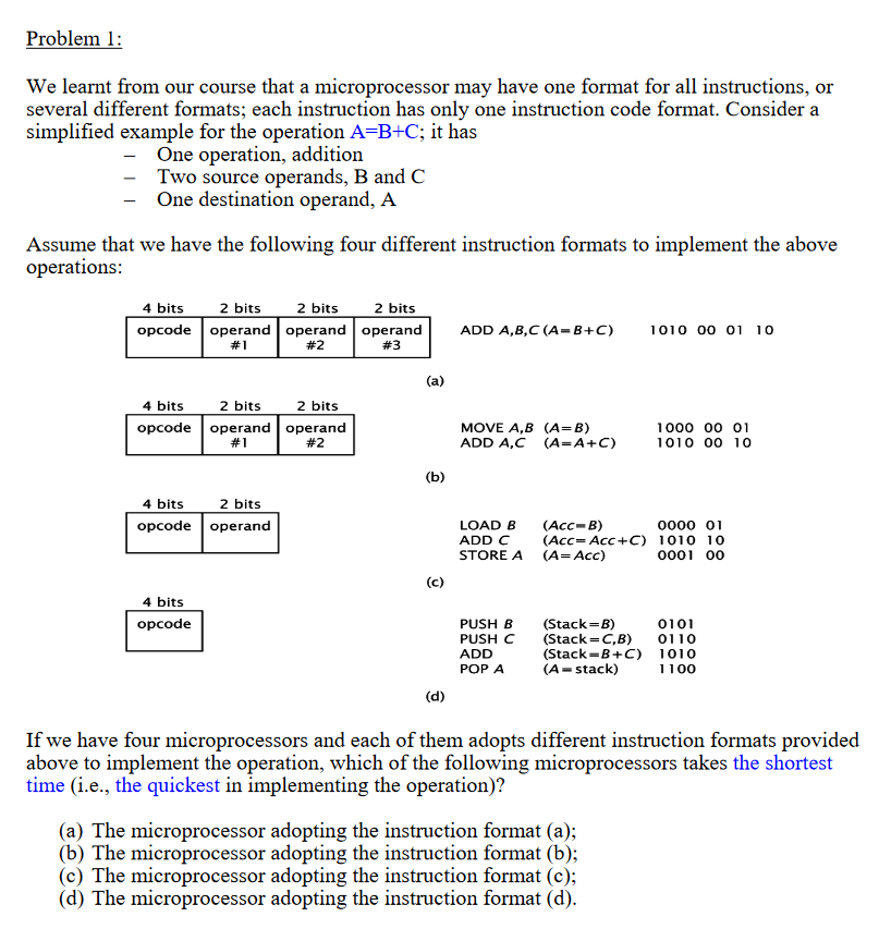 Solved Problem 1: We learnt from our course that a | Chegg.com