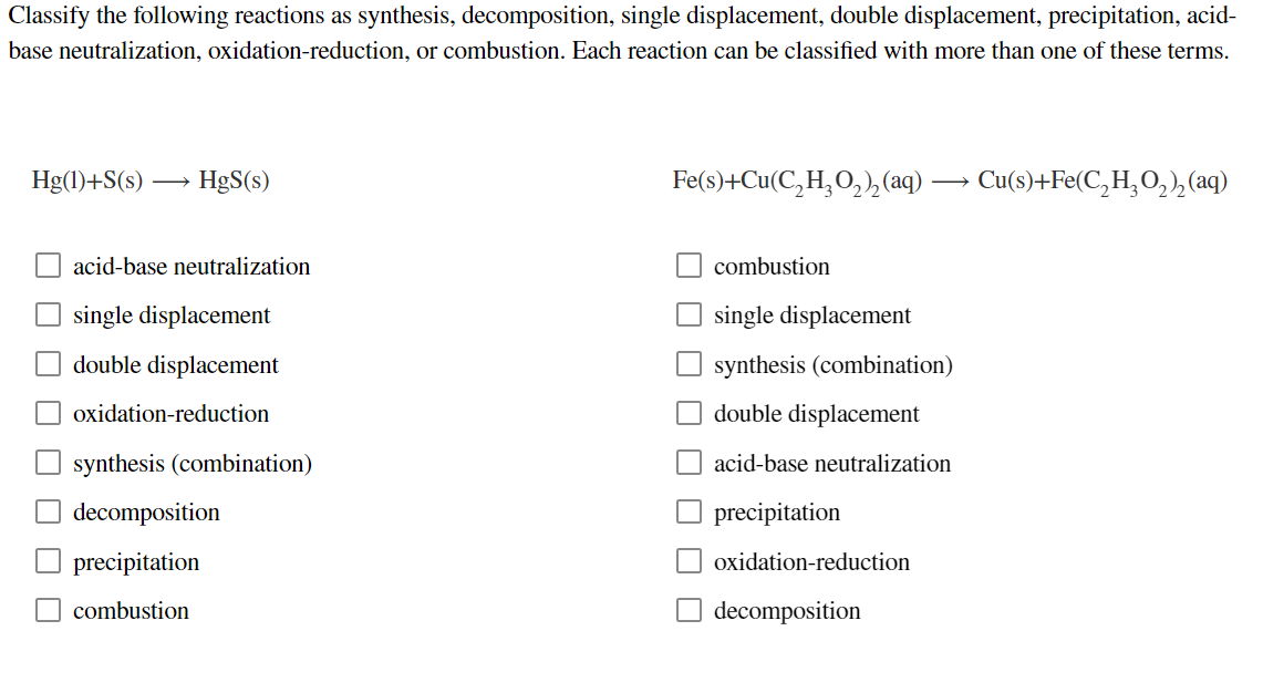 solved-lassify-the-following-reactions-as-synthesis-chegg