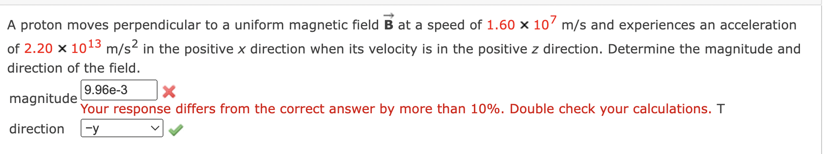 Solved A Proton Moves Perpendicular To A Uniform Magnetic 8565