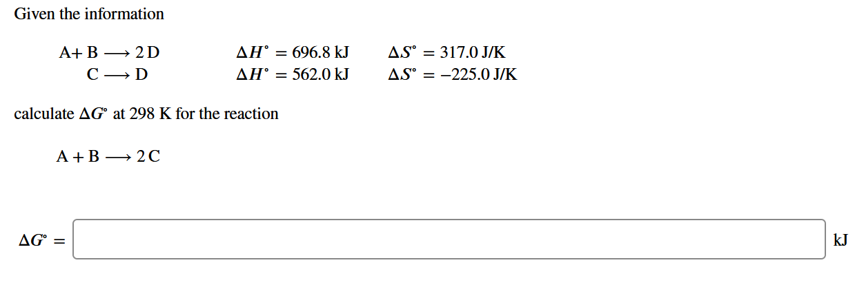 Solved Given The Information A 2d Dd𝐻 D𝐻 696 8 Kjd𝑆 Chegg Com