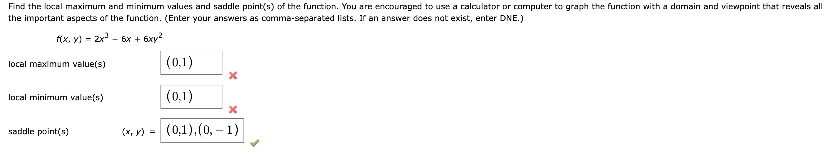 Solved This is my third time posting this question local min | Chegg.com