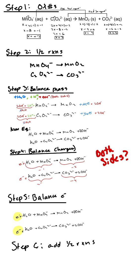 Solved 19. Balance the following oxidation-reduction | Chegg.com