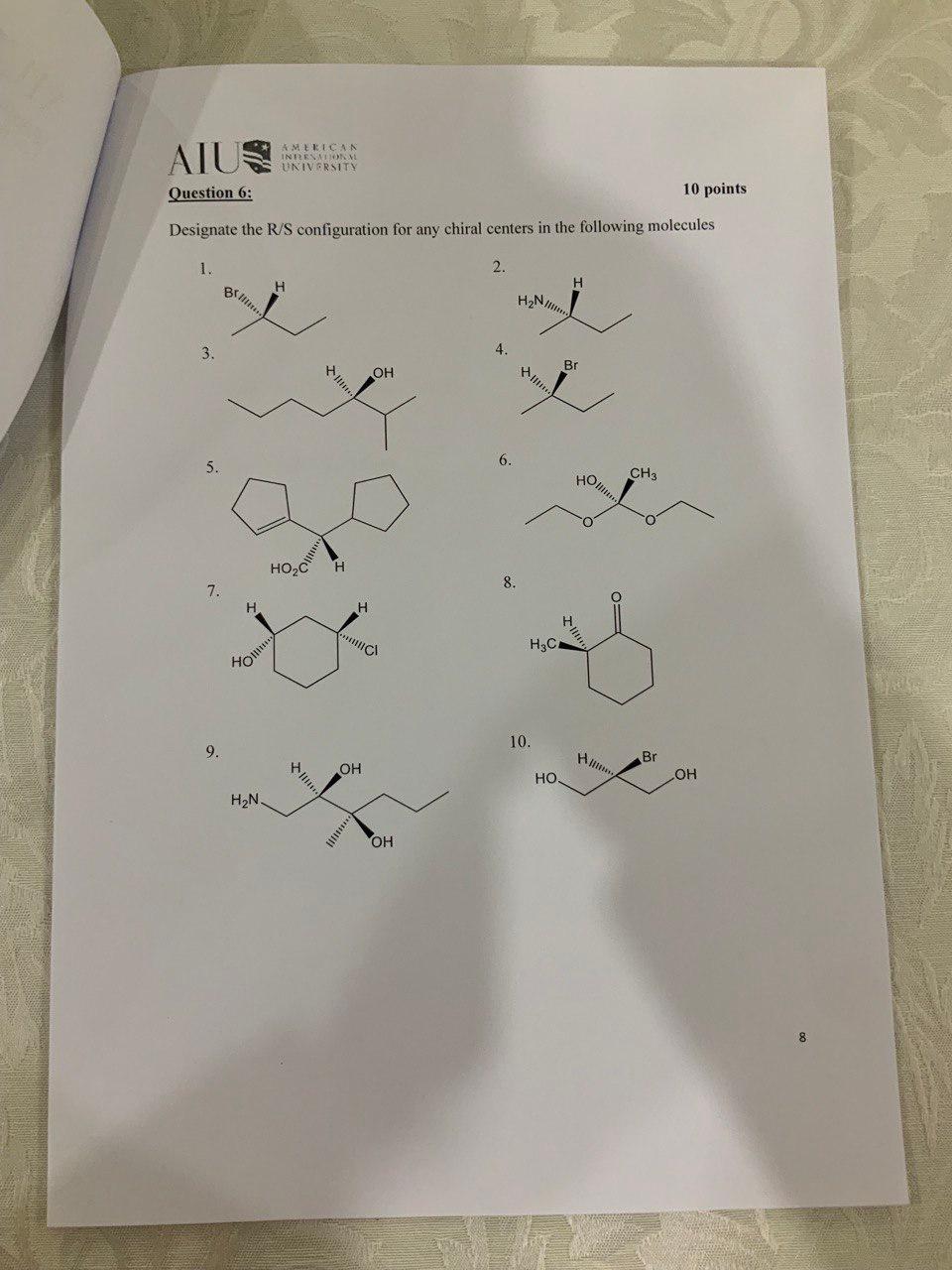 Solved Designate R/S configuration for any chiral centers in | Chegg.com