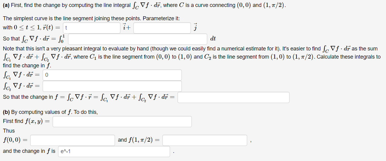 Solved ∇f=−2xe−x2sin(y)i+e−x2cos(y)j(a) First, Find The | Chegg.com