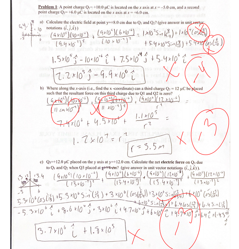 Physics Homework Incorrect Examples Solved Can someone explain what I did wrong and how to fix | Chegg.com