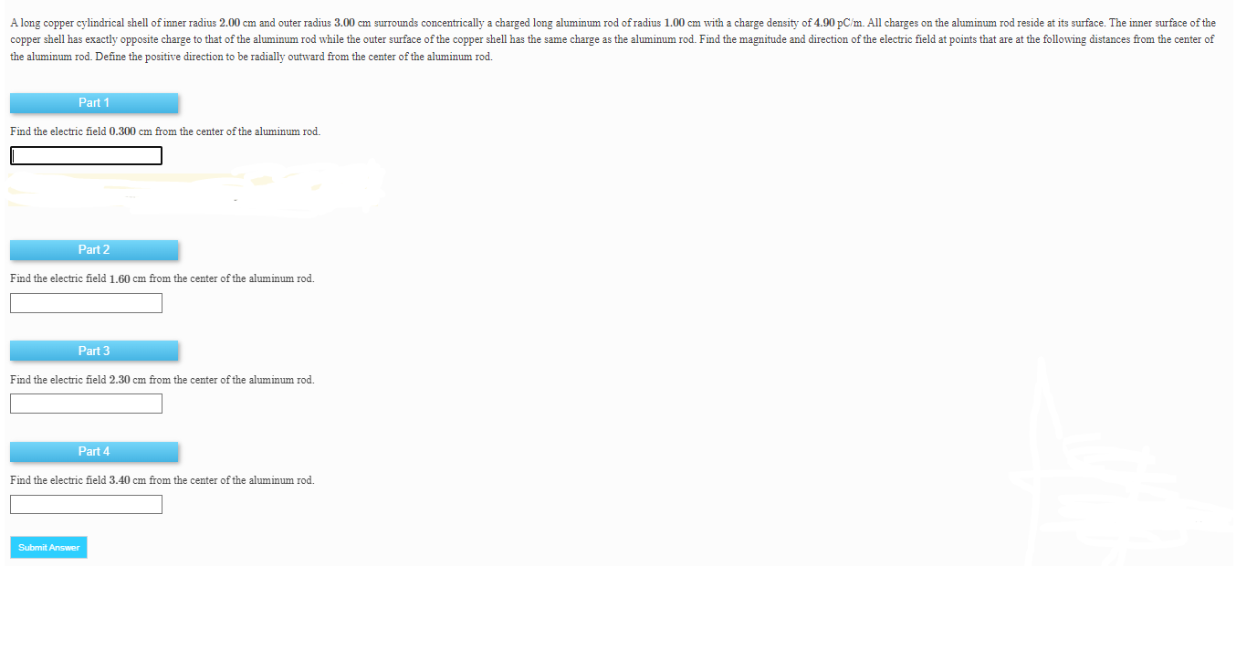 Solved the aluminum rod. Define the positive direction to be