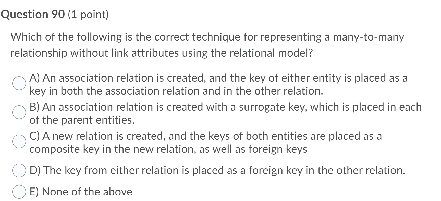 Solved Question 91 (1 Point) 5-10. An Example Of A Join In | Chegg.com