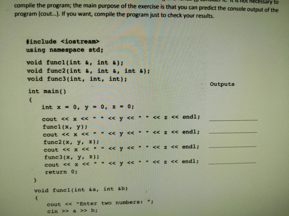 Solved Problem 4 (15 pts): Predict the console output of the | Chegg.com