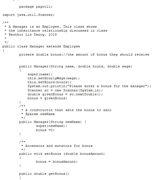 Solved Credit/Necessary Information Take the Payroll project | Chegg.com
