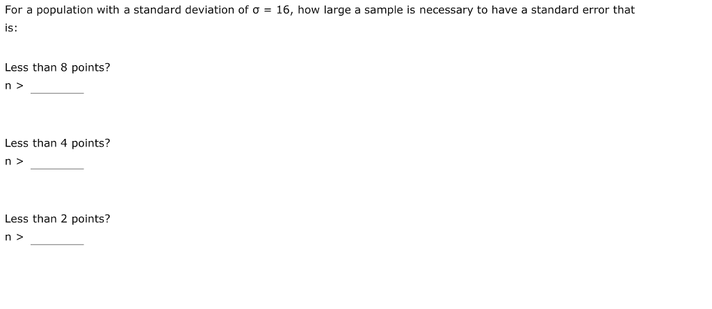 solved-for-a-population-with-a-standard-deviation-of-16-chegg