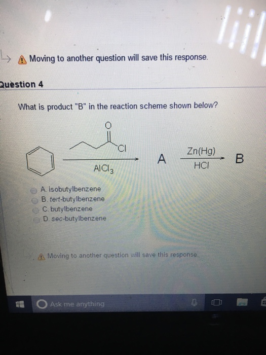 Solved What Is Product "B" In The Reaction Scheme Shown | Chegg.com