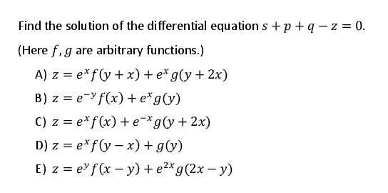 Solved Find The Solution Of The Differential Equations Chegg Com