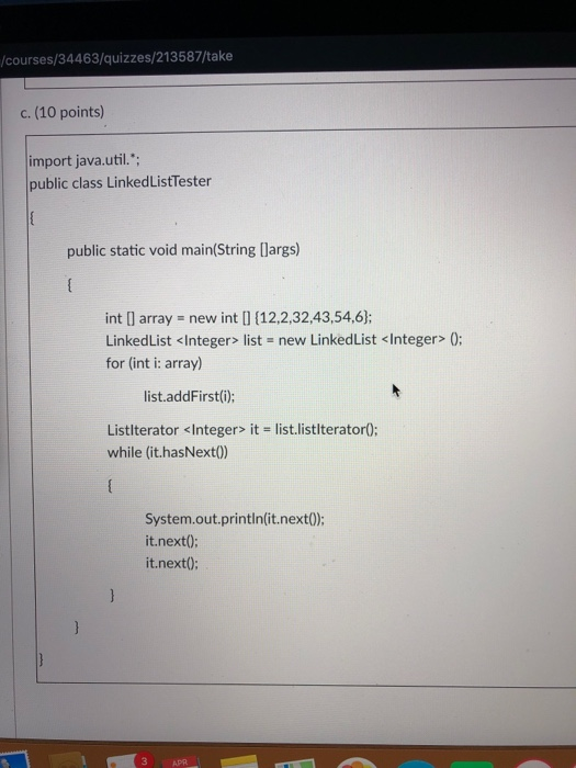 Solved Question 4 Predict the output of the following Java | Chegg.com