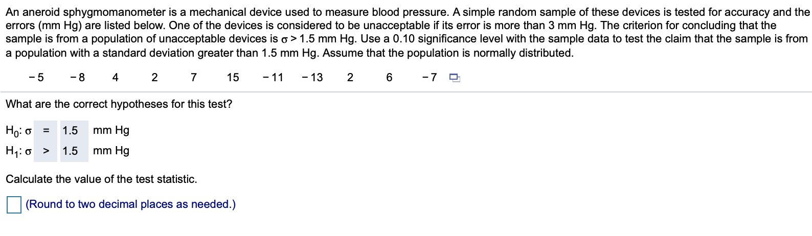 Solved An aneroid sphygmomanometer is a mechanical device | Chegg.com