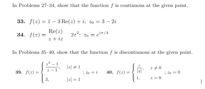 Solved In Problems 27–34, show that the function f is | Chegg.com