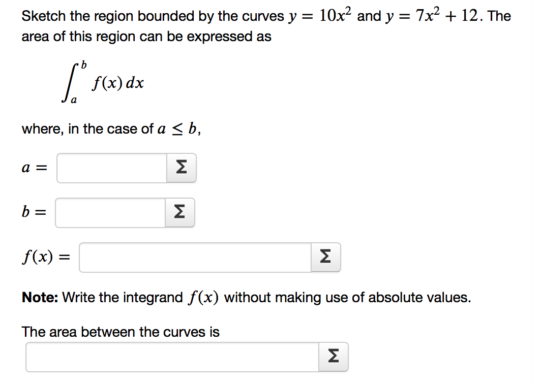 Solved Sketch the region bounded by the curves | Chegg.com