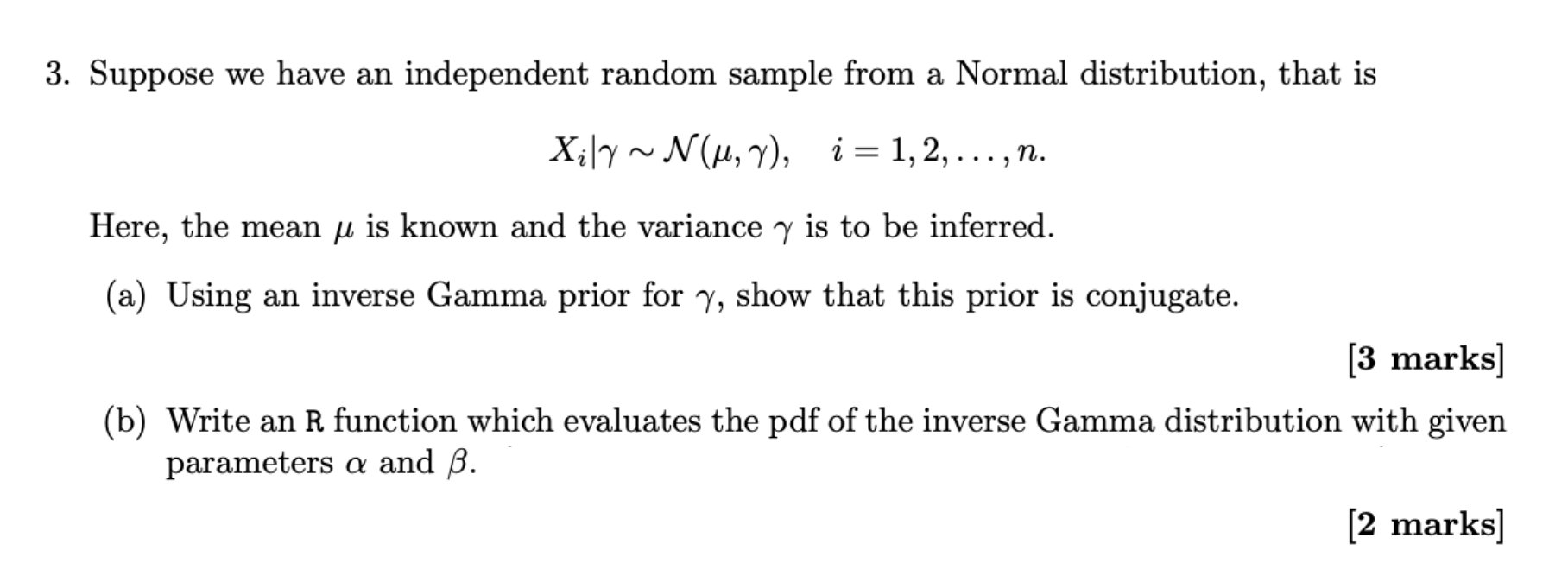 Suppose we have an independent random sample from a | Chegg.com