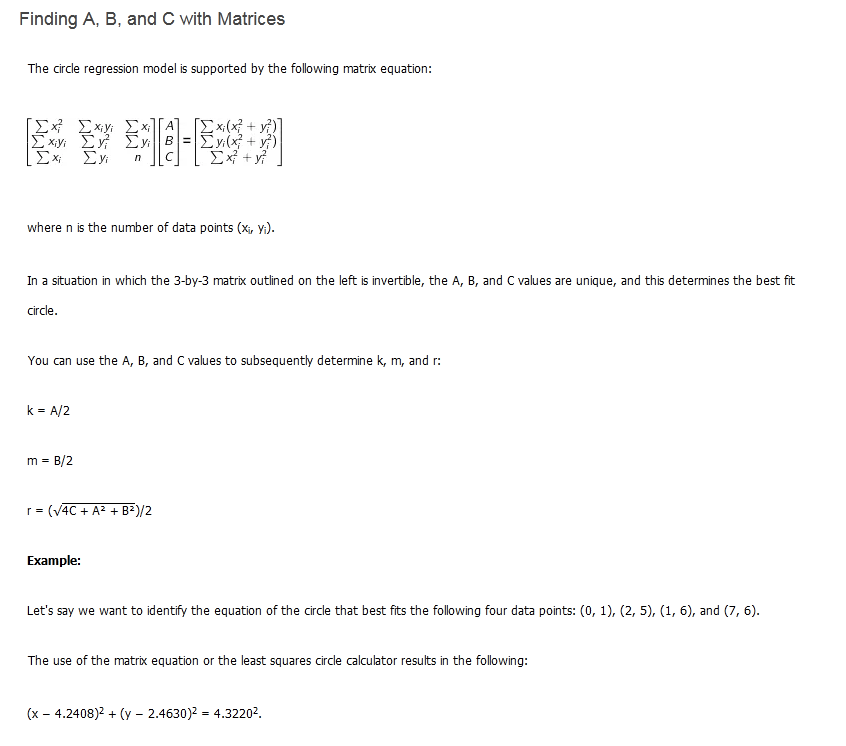 Solved Please show how to setup the least squares matrix and | Chegg.com