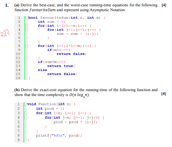 Solved (a) Derive The Best-case, And The Worst-case | Chegg.com