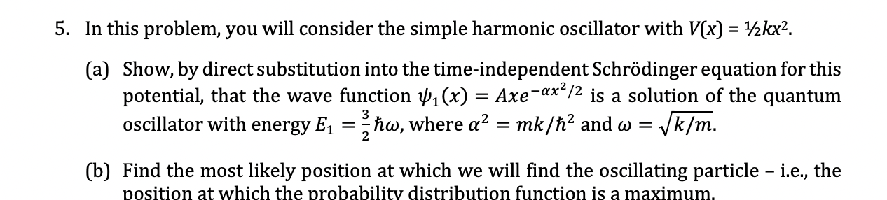 Solved 5. In this problem, you will consider the simple | Chegg.com