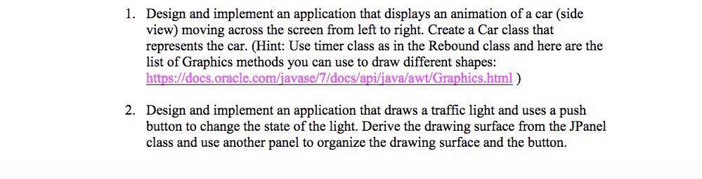 Design and implement an application that displays an | Chegg.com