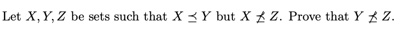 Solved Let X Y Z Be Sets Such That X 9584