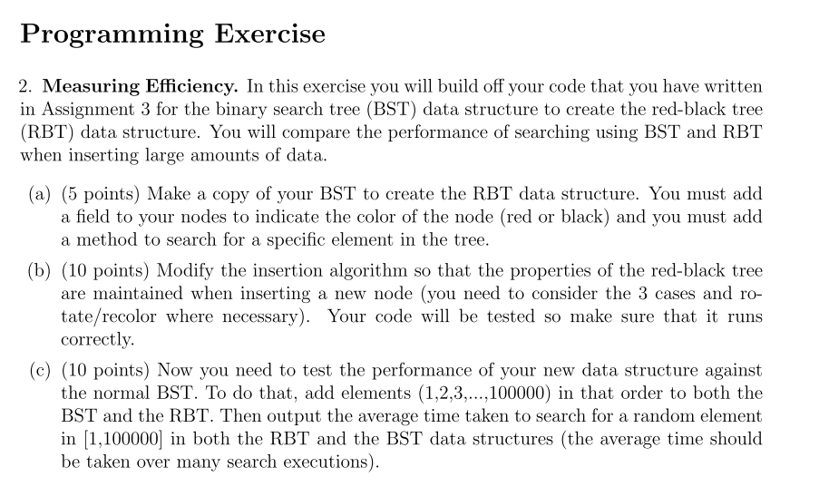 the code that I have written in assignment 3 for BST | Chegg.com