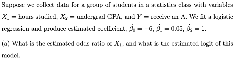 Solved Suppose we collect data for a group of students in a | Chegg.com