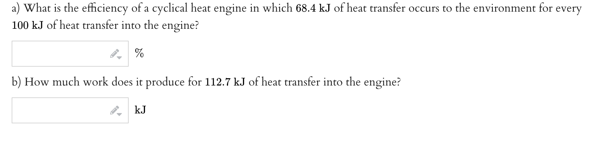 Solved With 2.84×106 J of heat transfer into this engine, a
