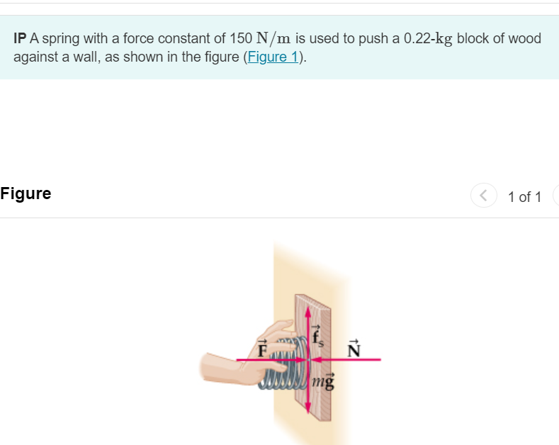 Solved IP A spring with a force constant of 150 N/m is used | Chegg.com