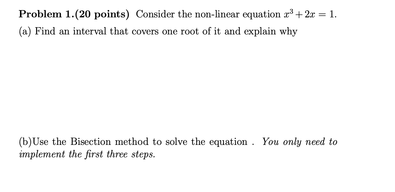 Solved Problem 2.(20 points) Solve the equation in Problem 1 | Chegg.com