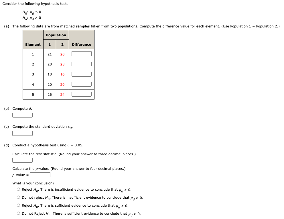 Solved Consider the following hypothesis test. | Chegg.com