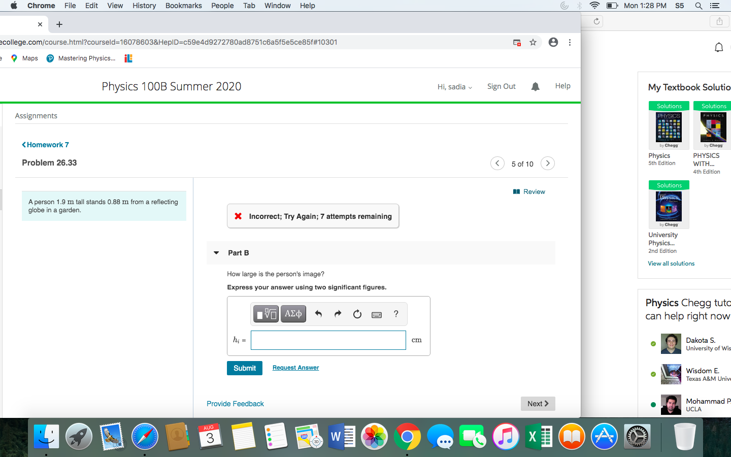 Solved Chrome File Edit View History Bookmarks People Tab | Chegg.com