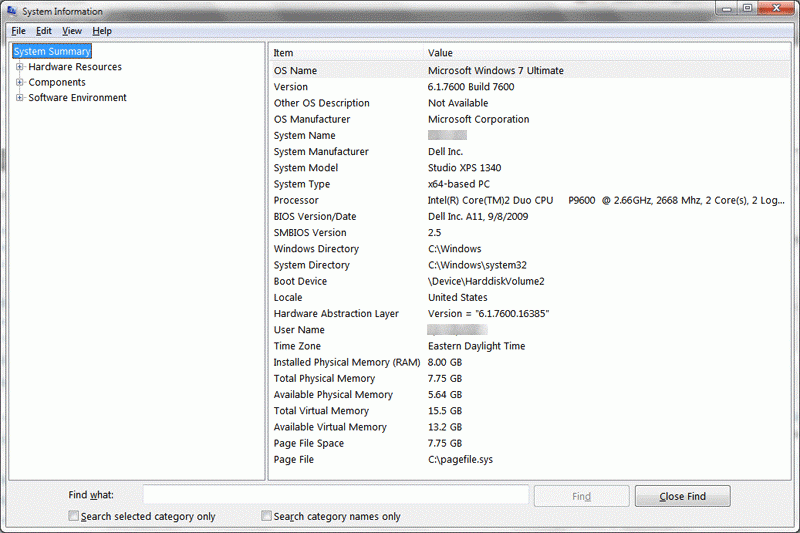 Solved Browse through this System Information window and | Chegg.com