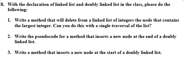 Solved A. Assume for the following linked list, each node is | Chegg.com