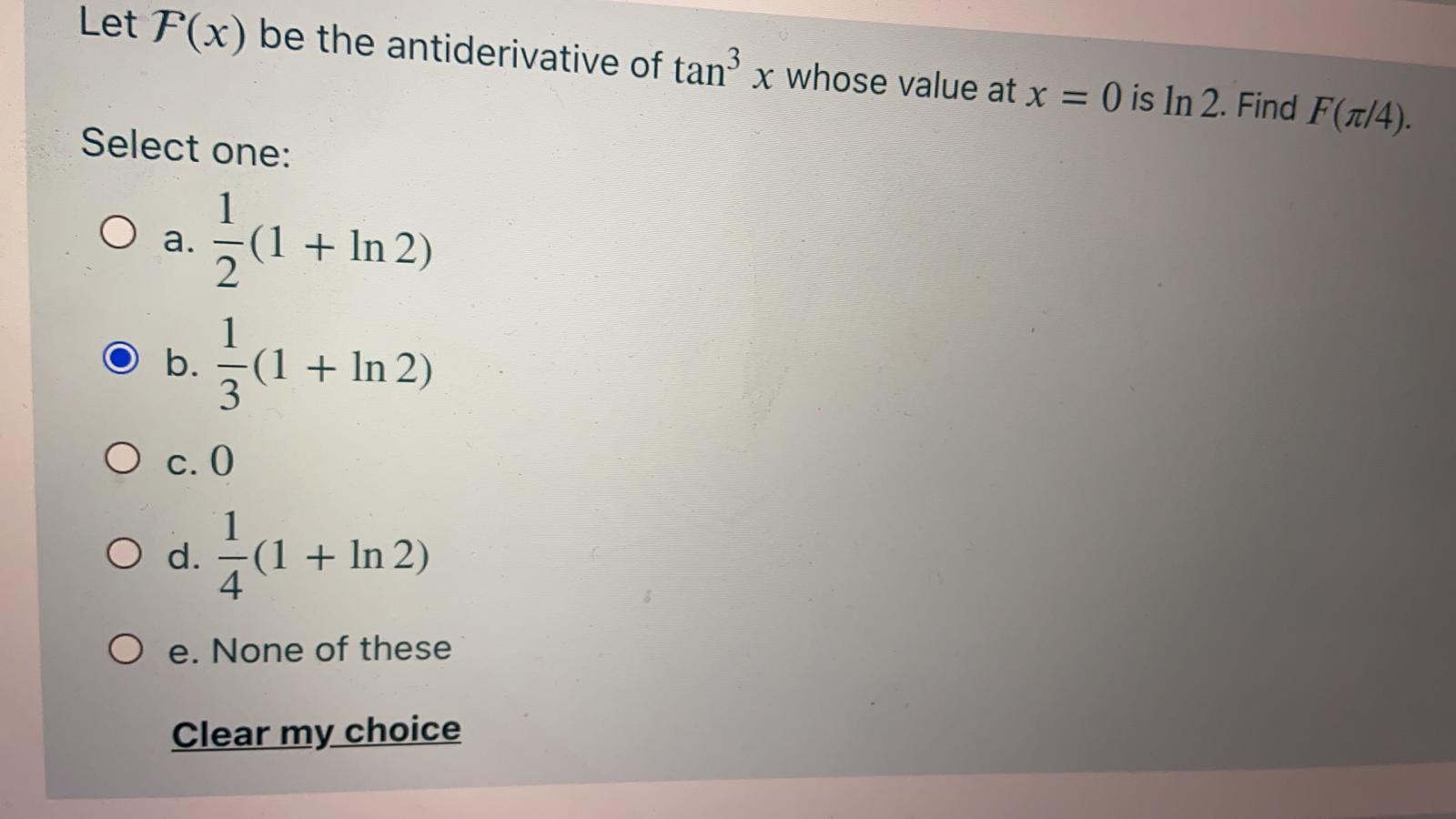 Solved Let F(x) be the antiderivative of tan” x whose value