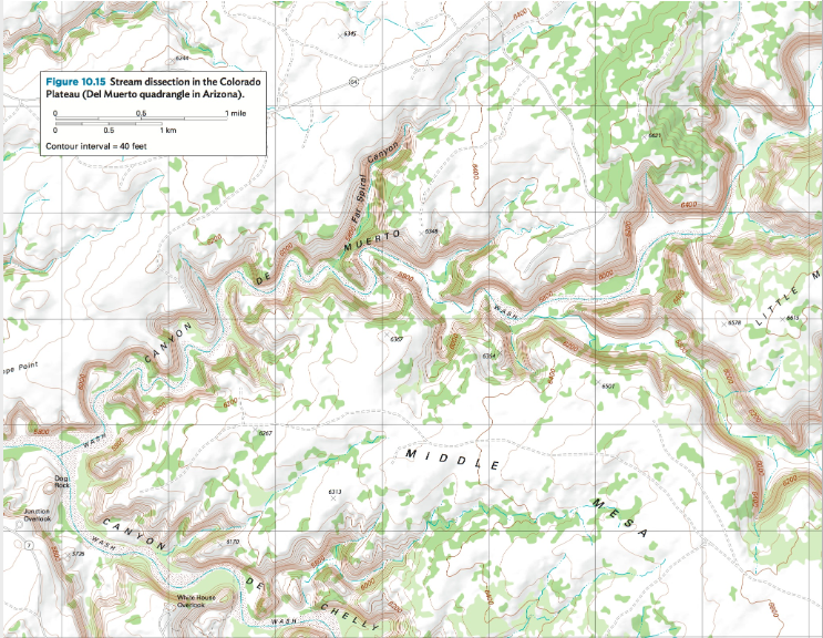 Water Stream Dissection Solved Figure 10.14 Stream dissection in southeast Texas | Chegg.com