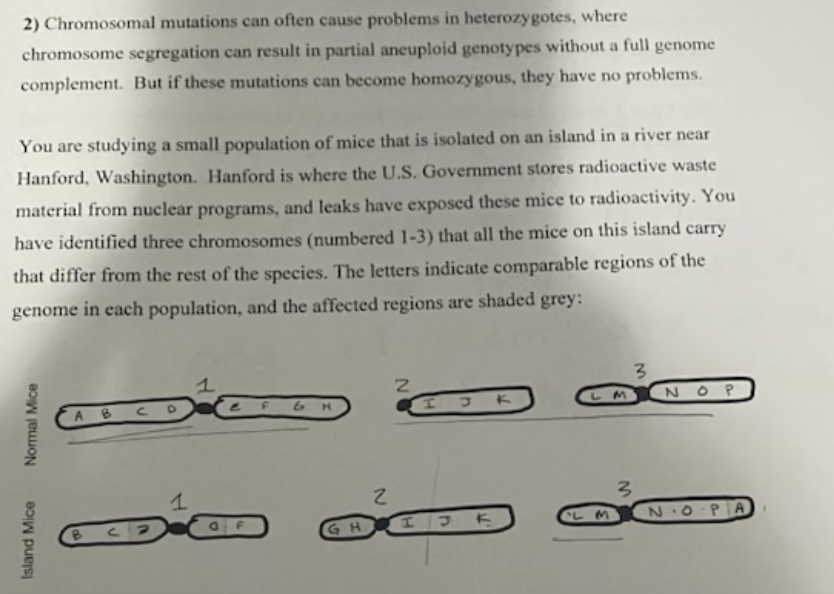 Solved a) What are the chromosomal mutations that are | Chegg.com