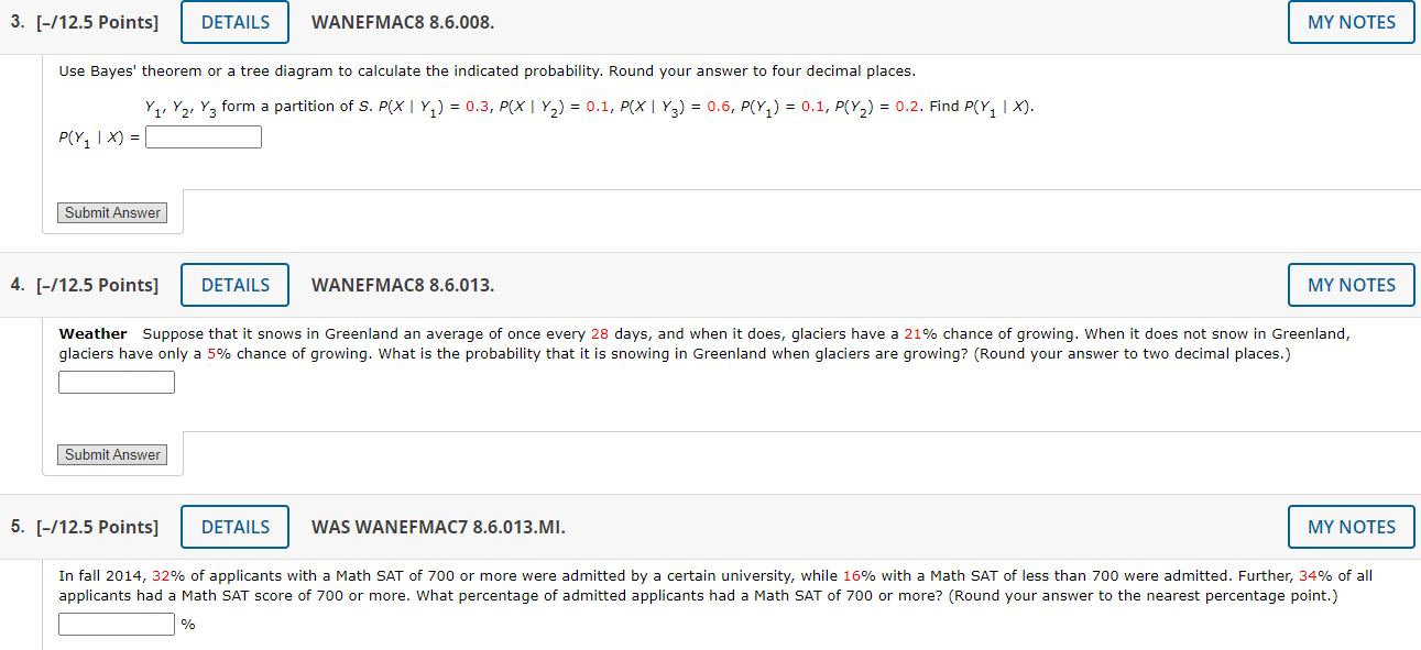 Solved [ 12 5 Points] Wanefmac8 8 6 008 Use Bayes Theorem